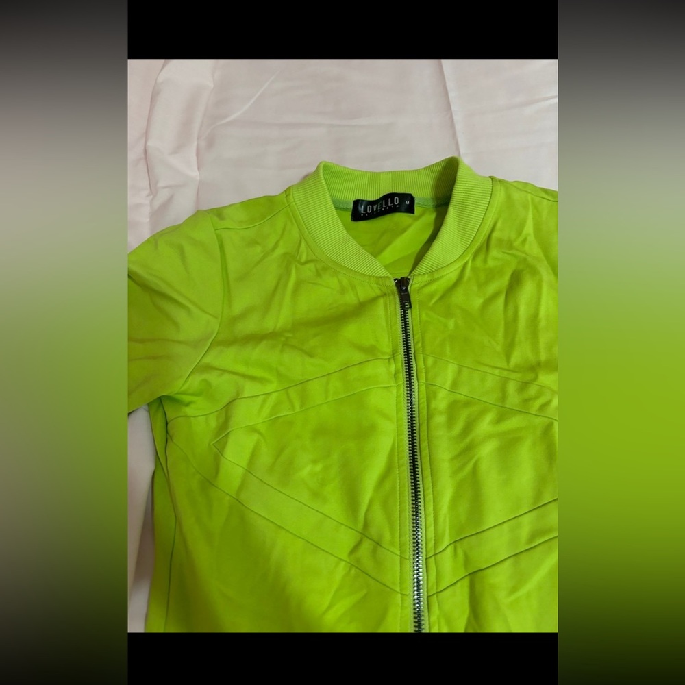 Neon green jumpsuit